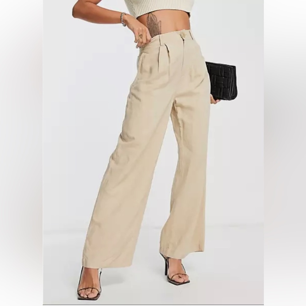And other stories wide leg pant with pleated front